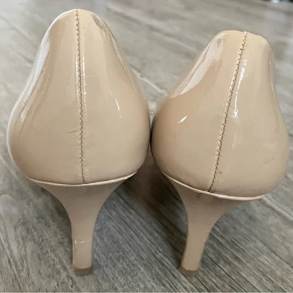 Comfort Plus by Predictions Nude Beige Patent Stiletto Pumps - size 9 - Picture 7 of 7